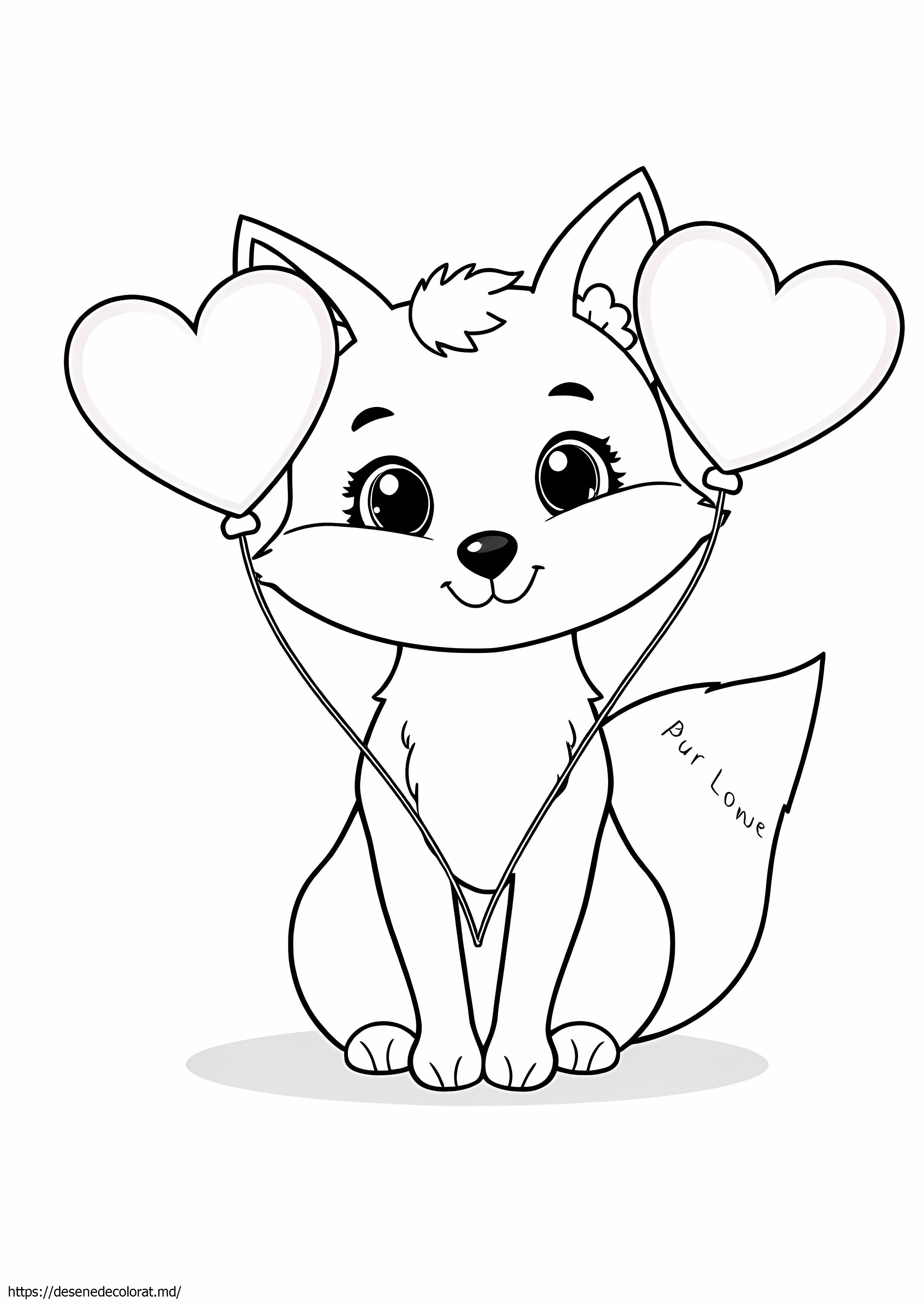 Drăguță kawaii vulpe