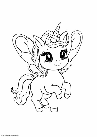 Curcubeu fluture unicorn pisică