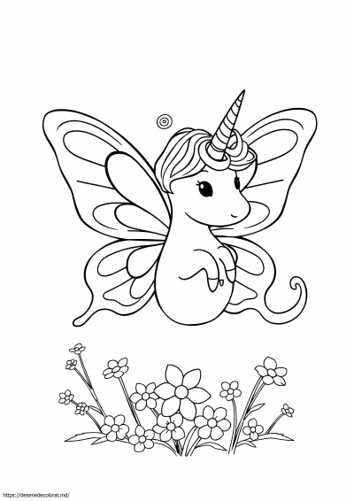 Fluture unicorn