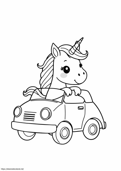 Mașină cu unicorn
