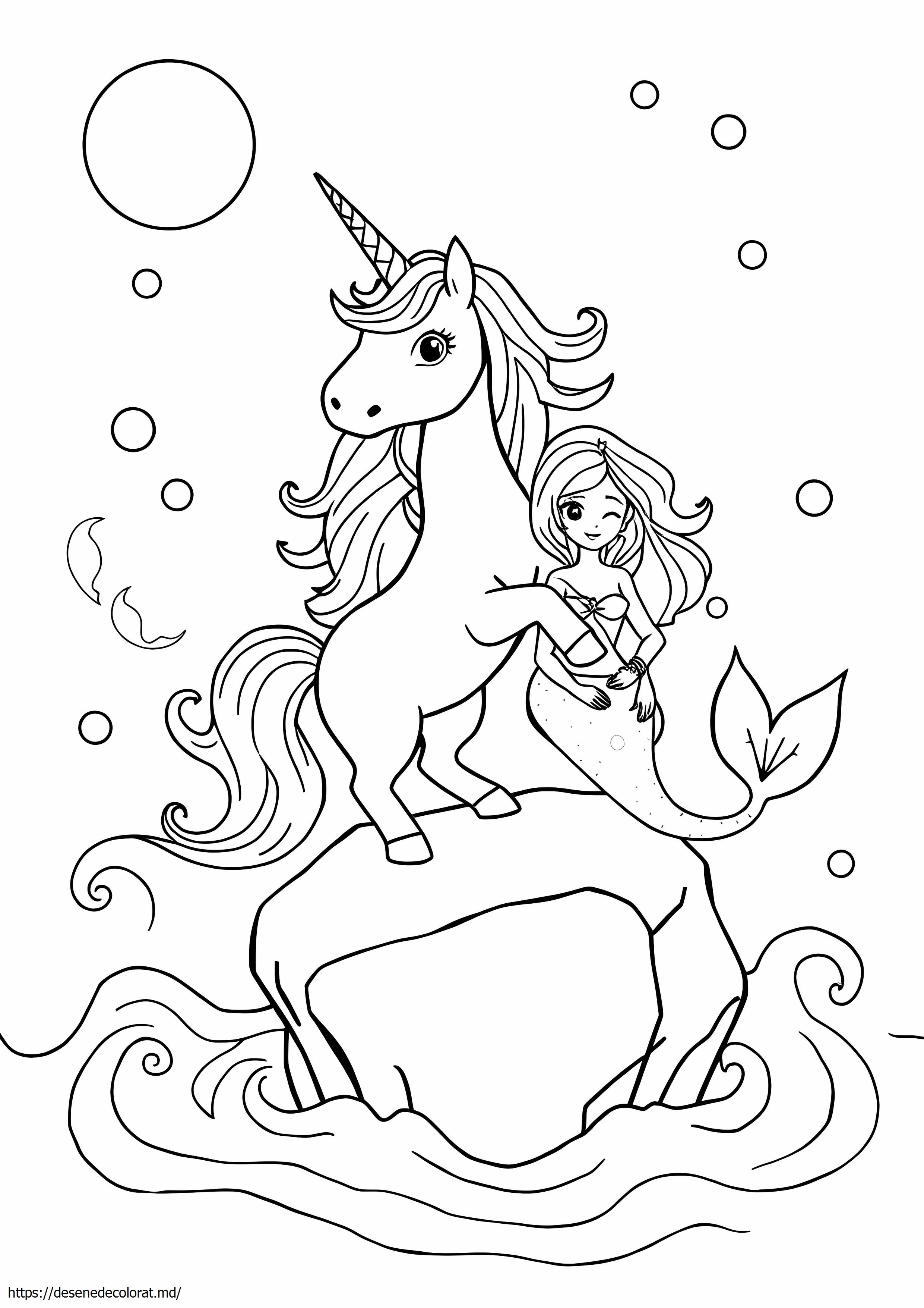 Unicorn și sirenă