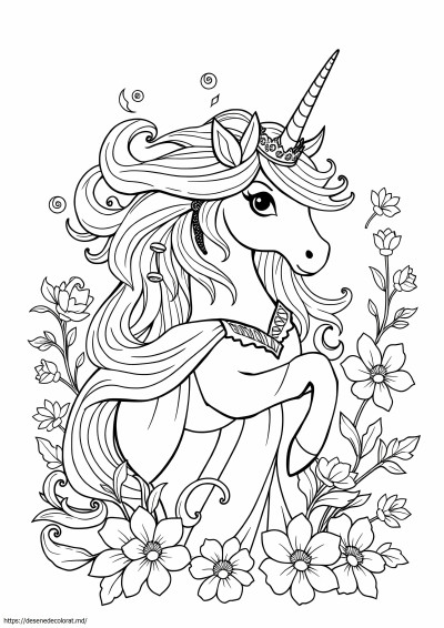 Unicorn frumoasa prințesă unicorn