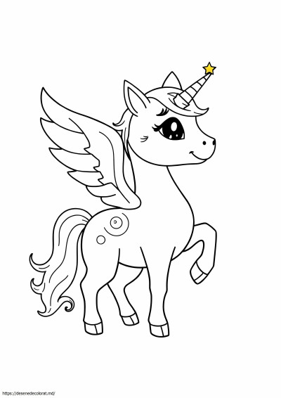 Pisica unicorn cu aripi