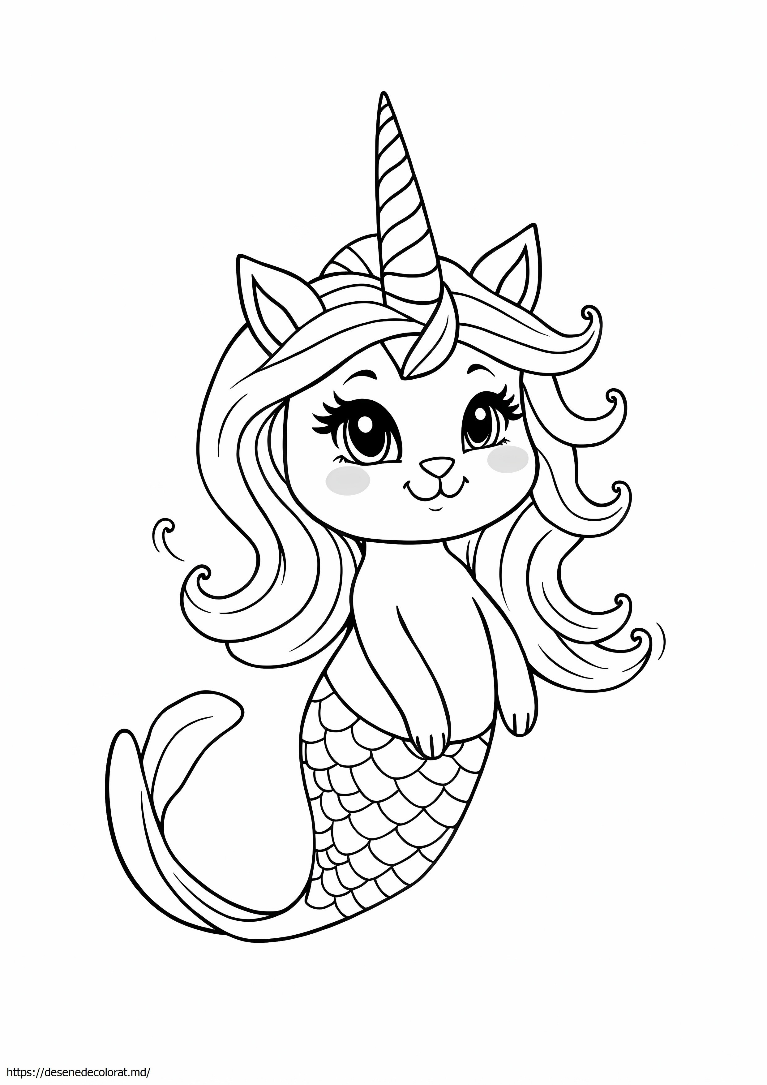 Unicorn pisică sirenă