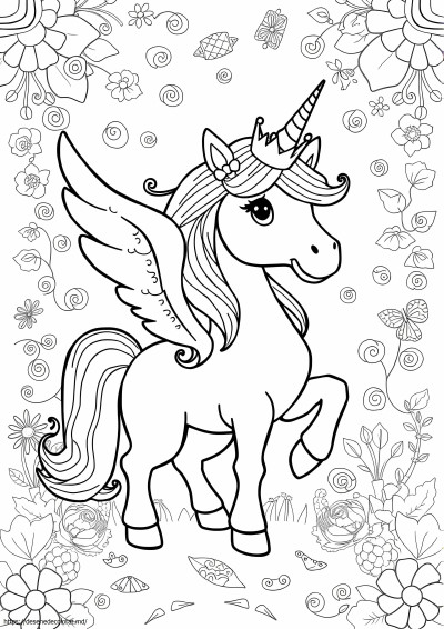 Unicorn cu coroană
