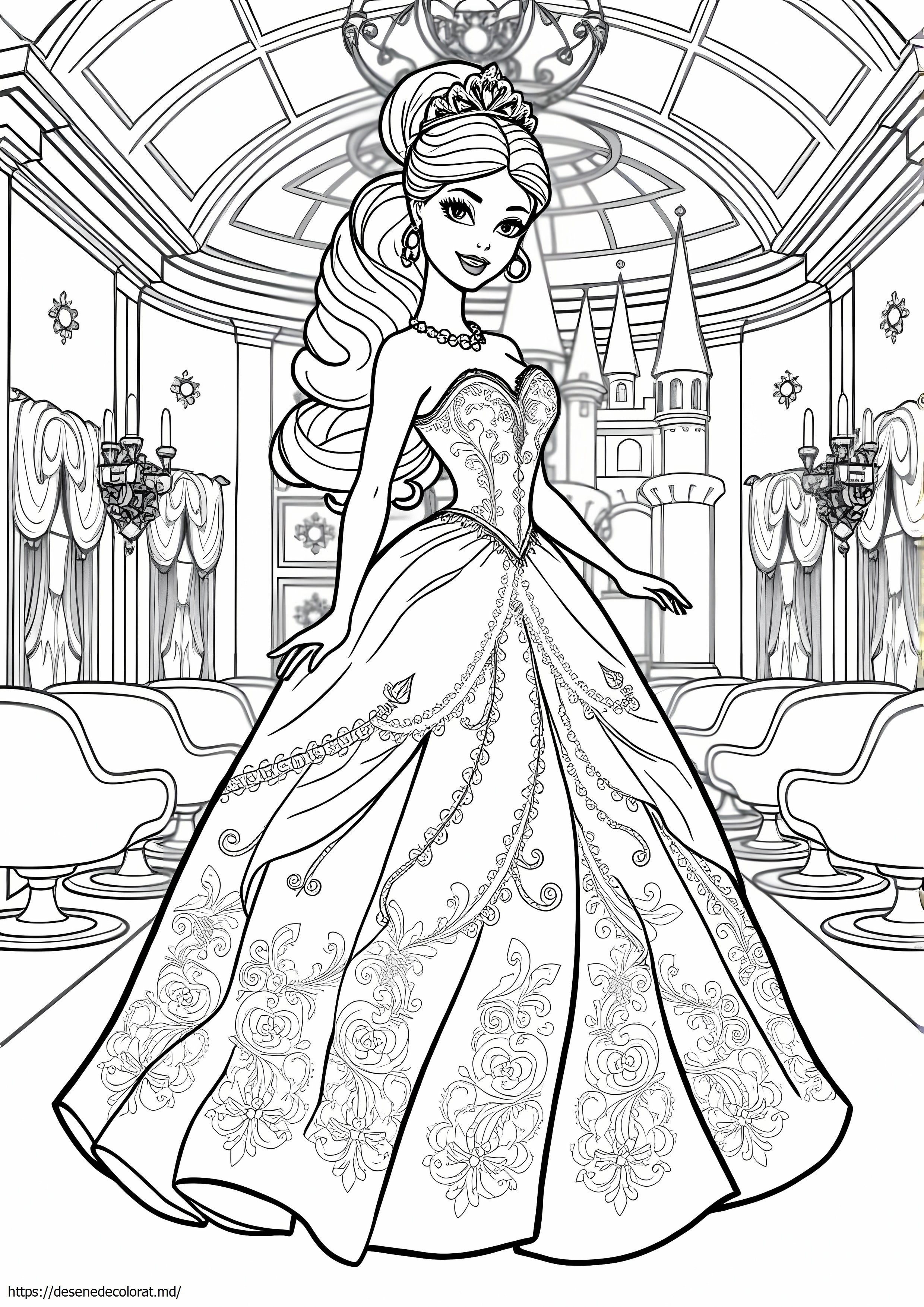 Rochie de bal barbie