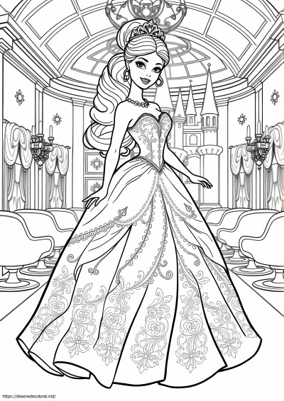 Rochie de bal barbie