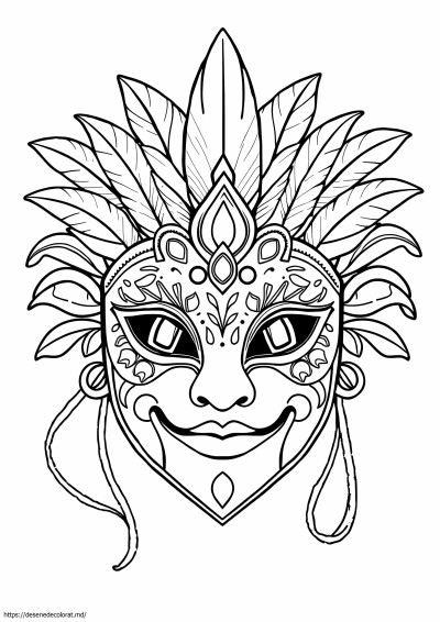 Masca de carnaval brazil carnaval