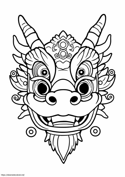 Masca dragonului de anul nou chinezesc