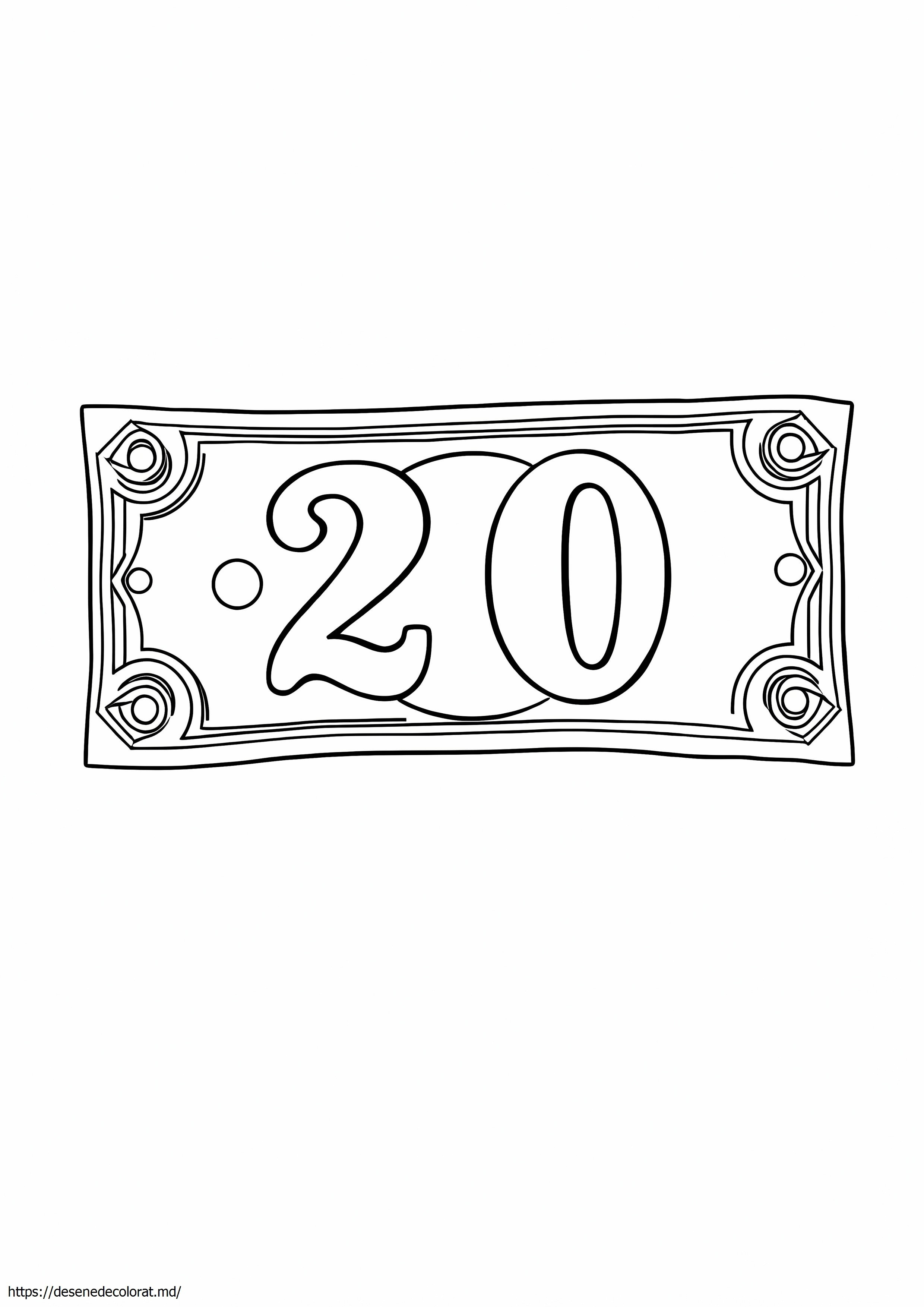 20 de dolari