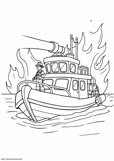 Barca de pompieri