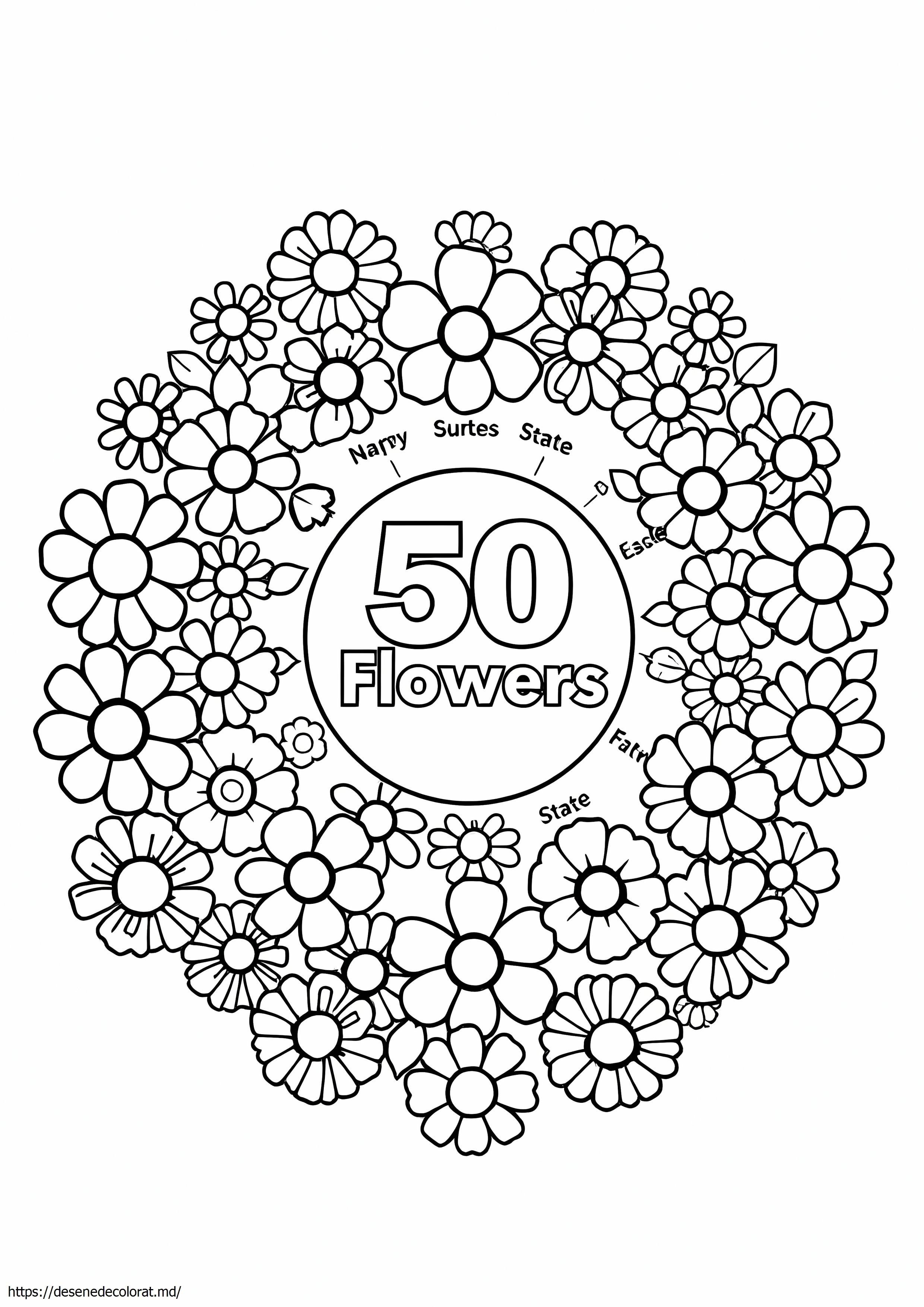 50 de flori de stat