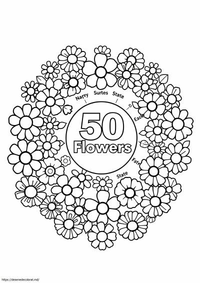 50 de flori de stat