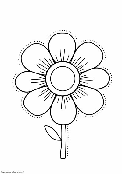 O floare de artă punct