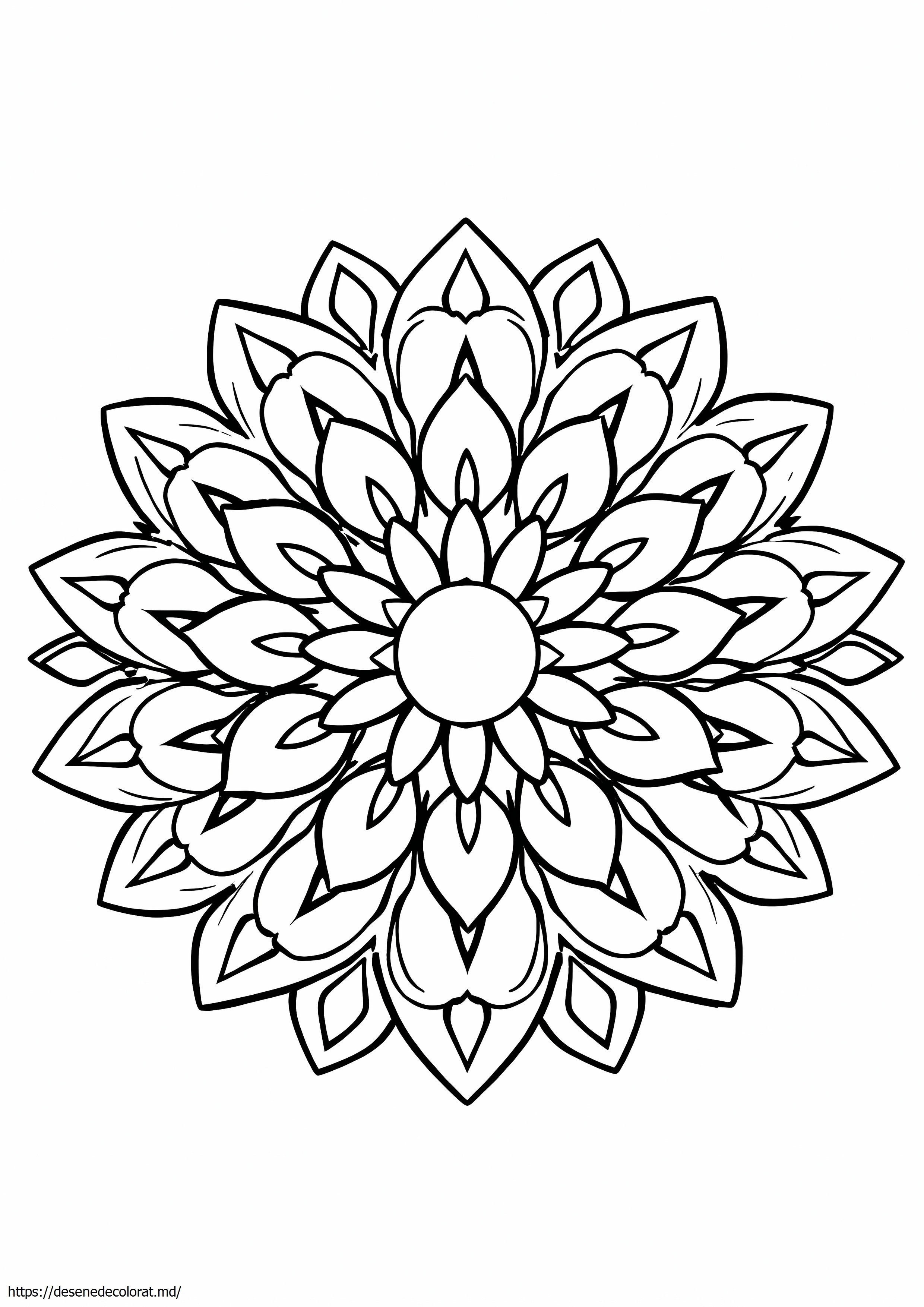 Mandala de flori usoara