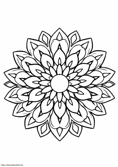 Mandala de flori usoara