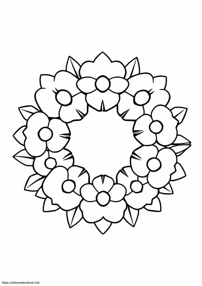 Coroană de flori simplă