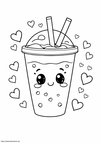 Ceai boba drăguț kawaii