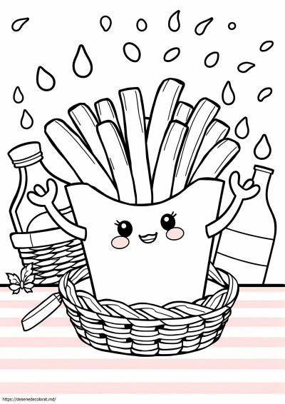 Cartofi prajiti kawaii