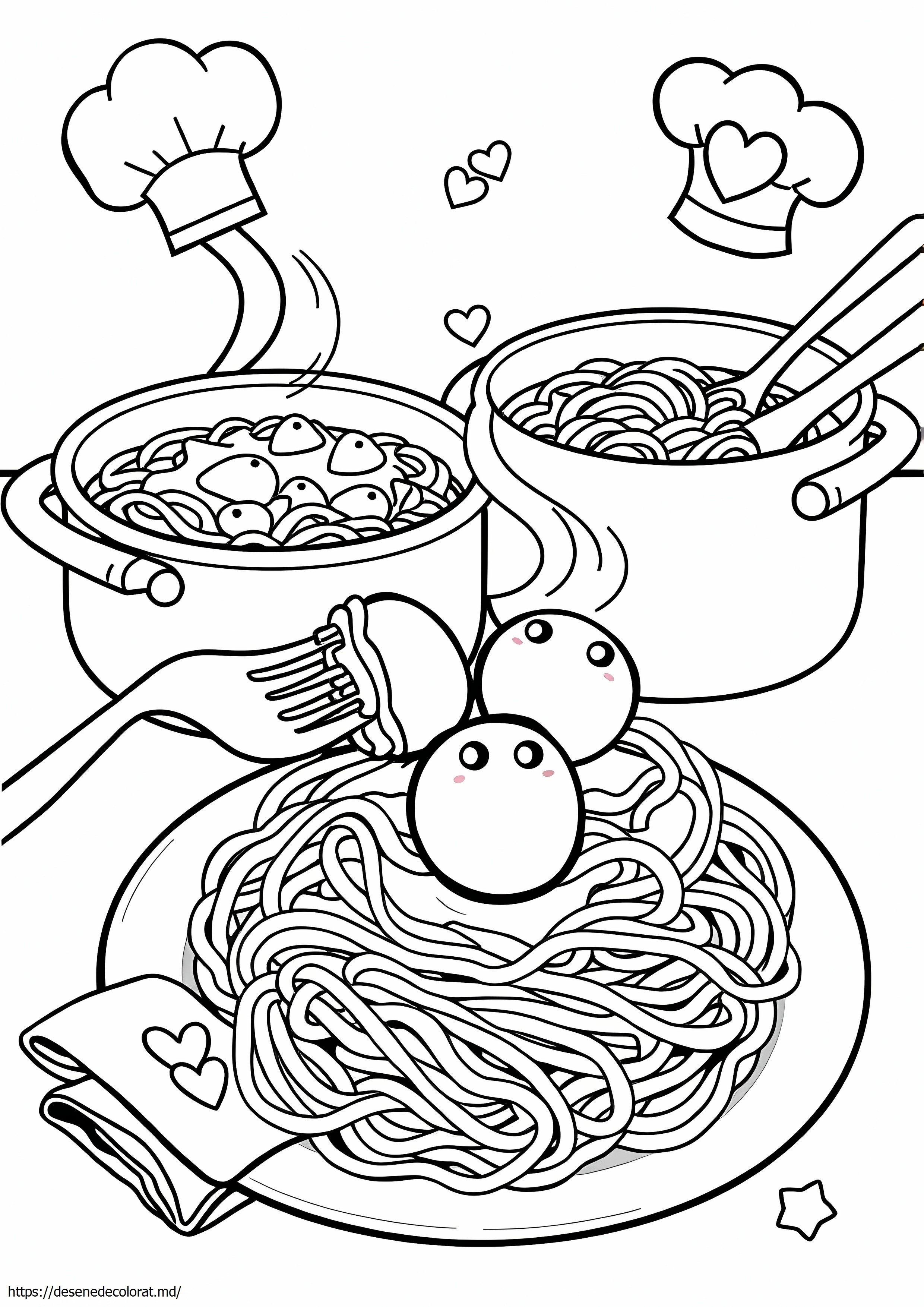 Spaghete chiftele spaghete