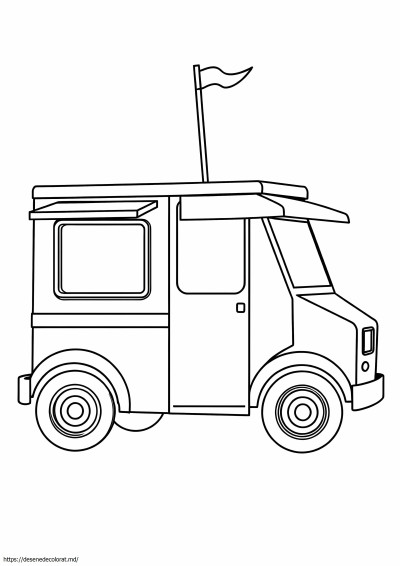 Camion de mâncare șablon