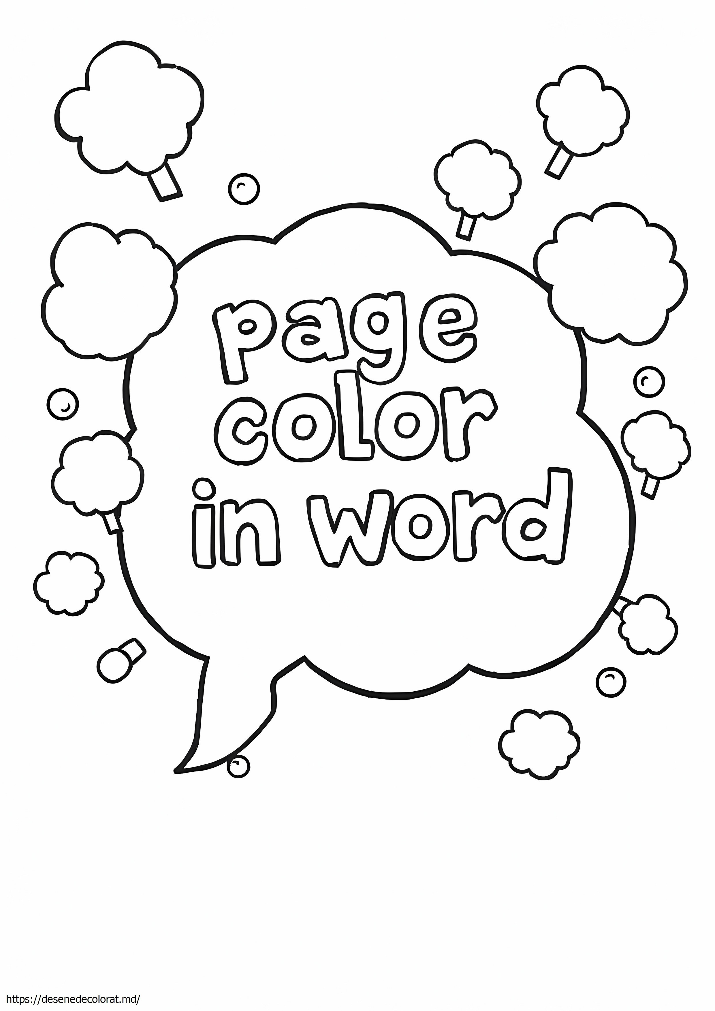 Culoarea paginii în word