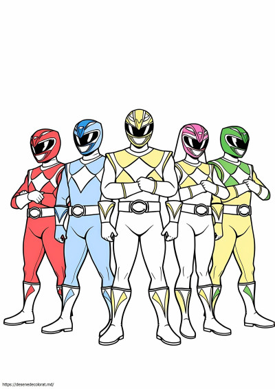 Puternici Power Rangers de morphin