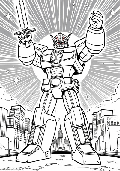 Puternicul morphin power rangers megazord