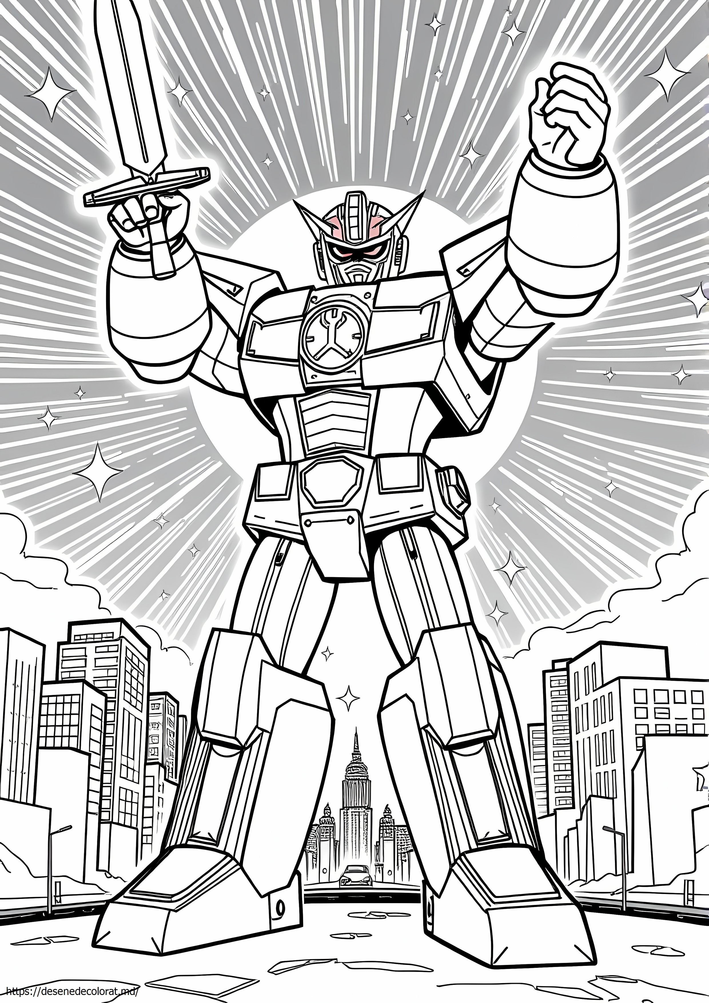 Puternicul morphin power rangers megazord