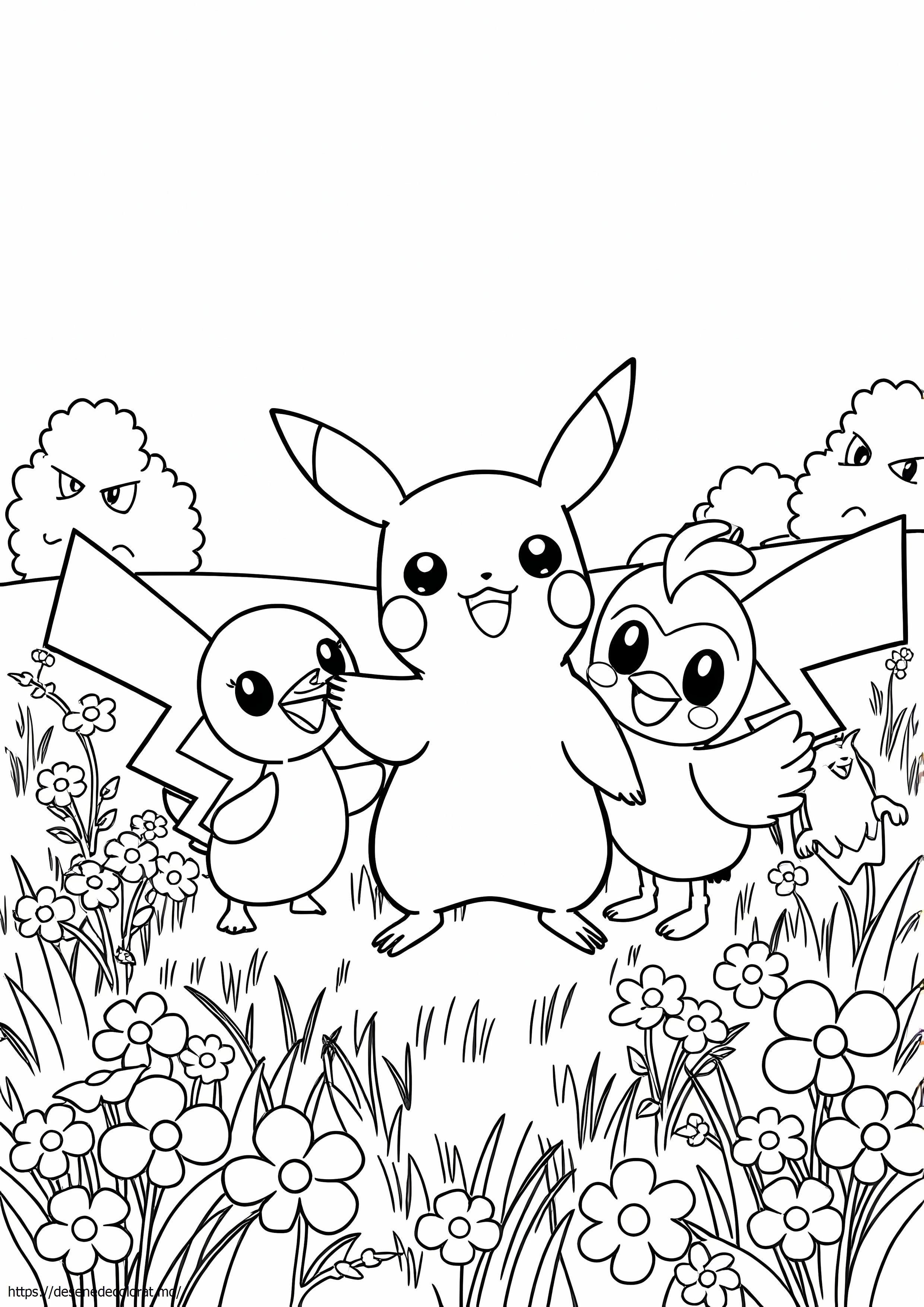 Pokemon pikachu piplup și prieteni