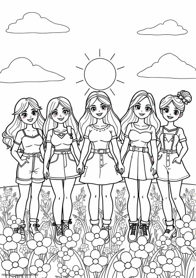 5 gorls cool împreună