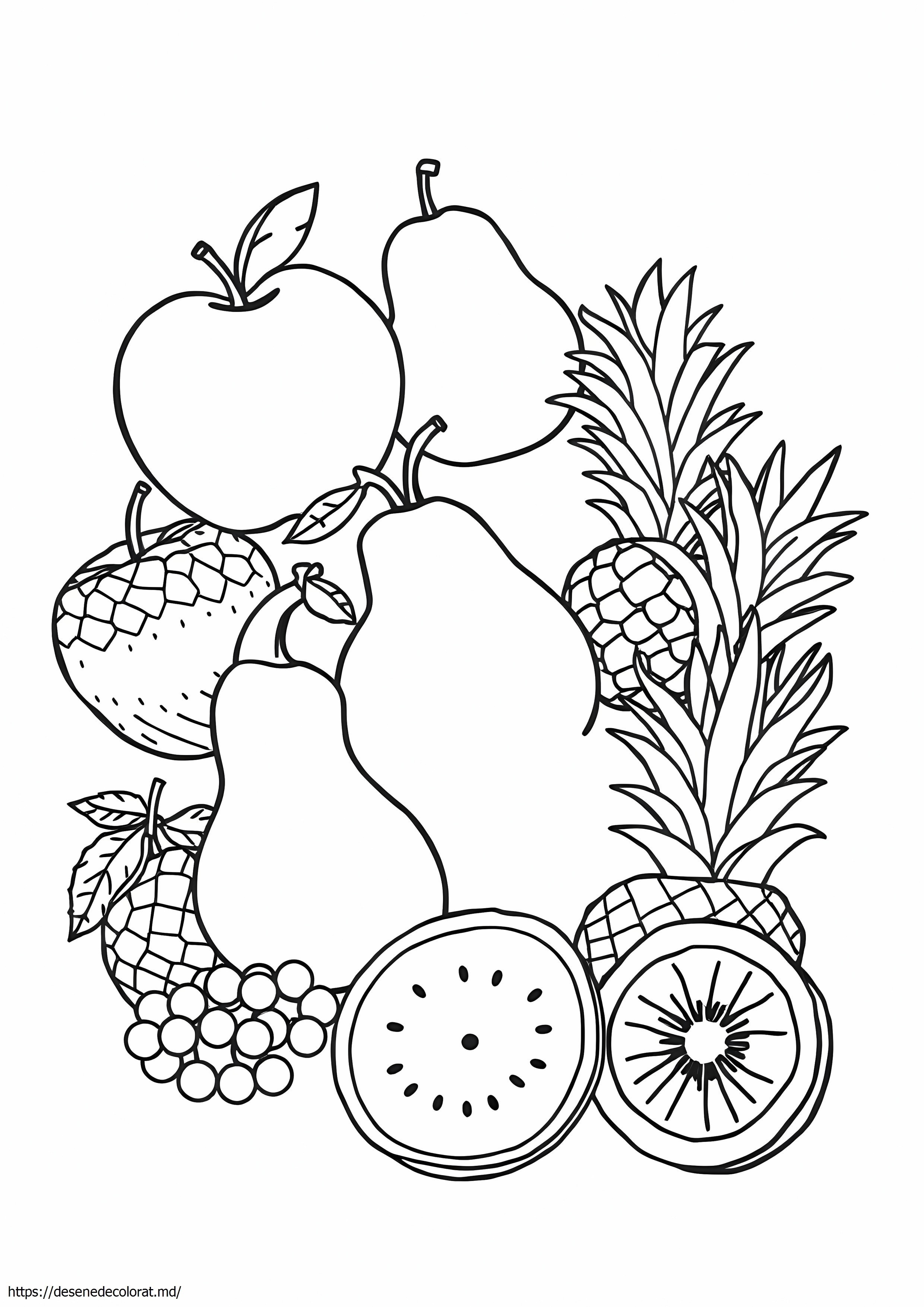 Schiță de fructe pentru