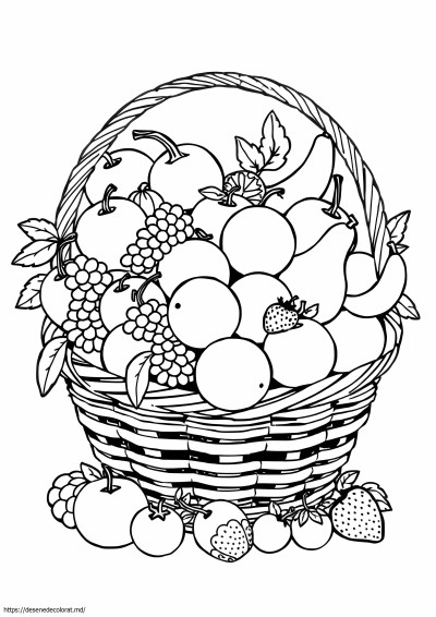 Coș cu fructe