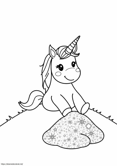 Emoji de caca de unicorn