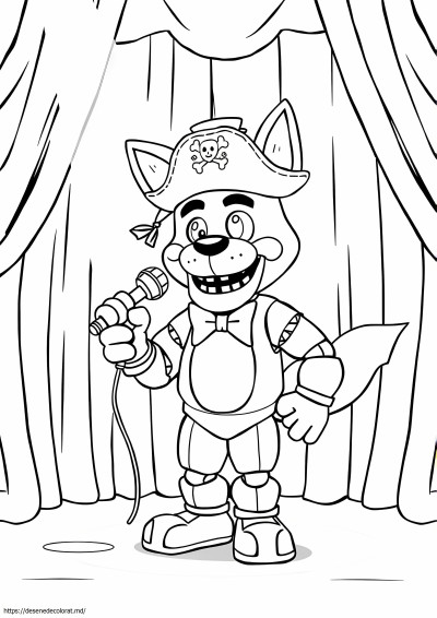 3d Foxy Five Night at Freddy