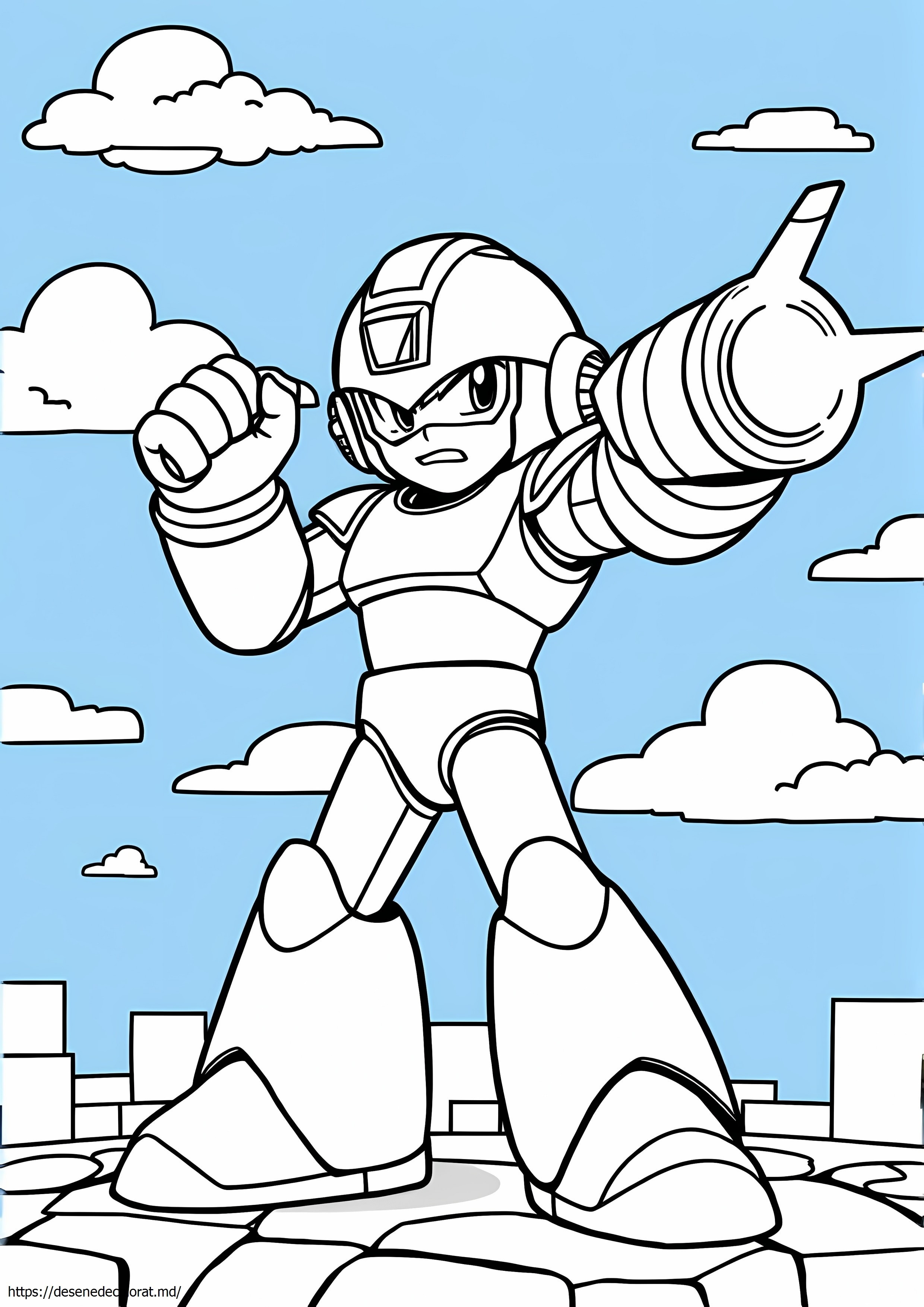 Pagini color mega man de 8 biți