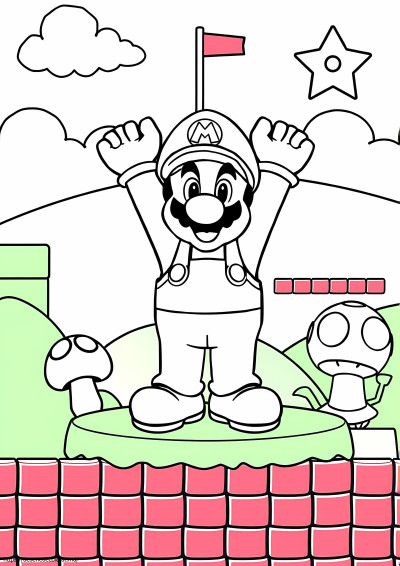 Ausmalbilder super mario