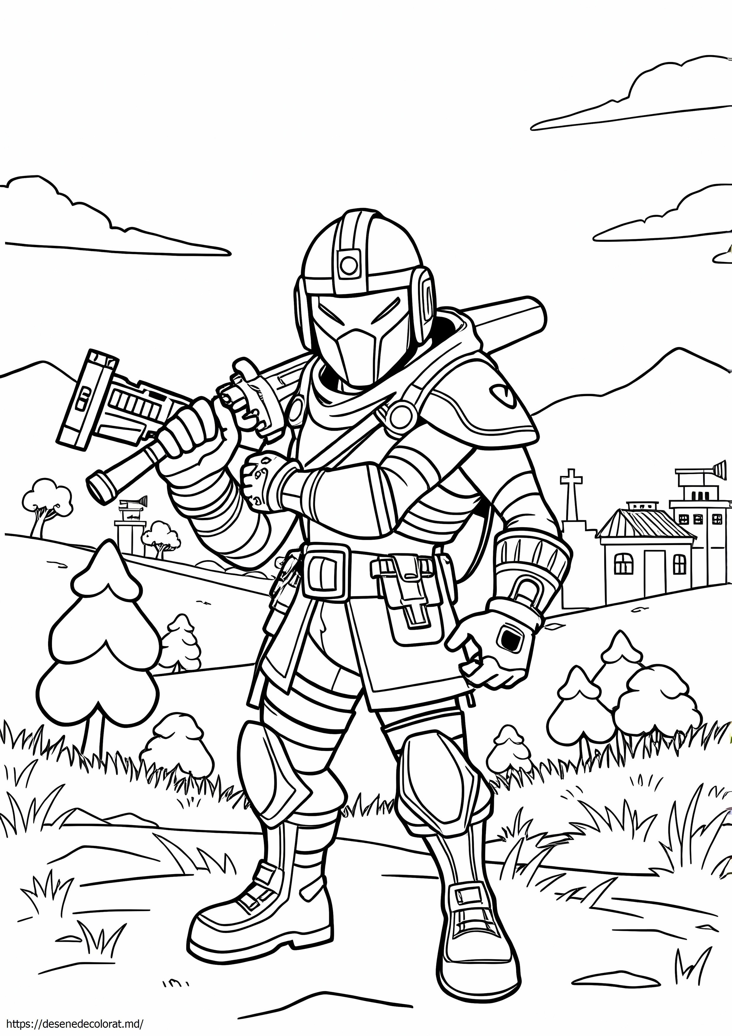 Fortnite alb-negru