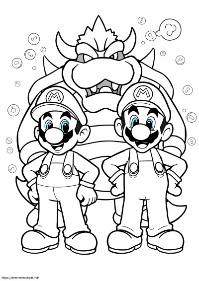 Frații mario mario odyssey bowser