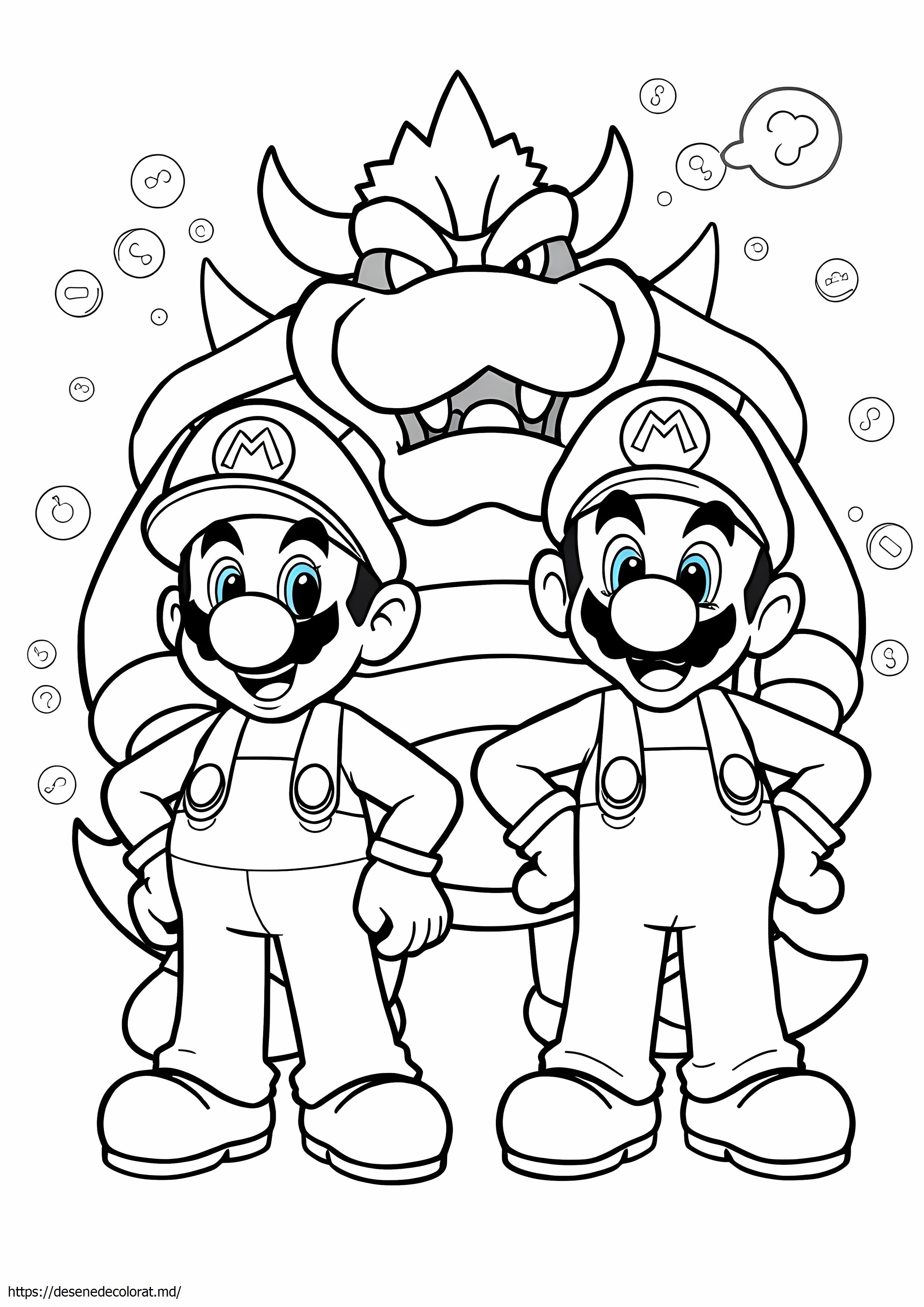 Frații mario mario odyssey bowser
