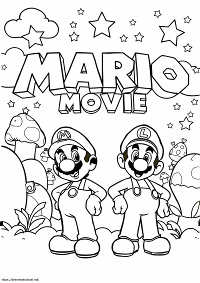 Poster de film cu mario