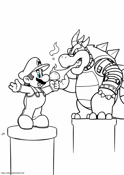 Mario vs Bowser