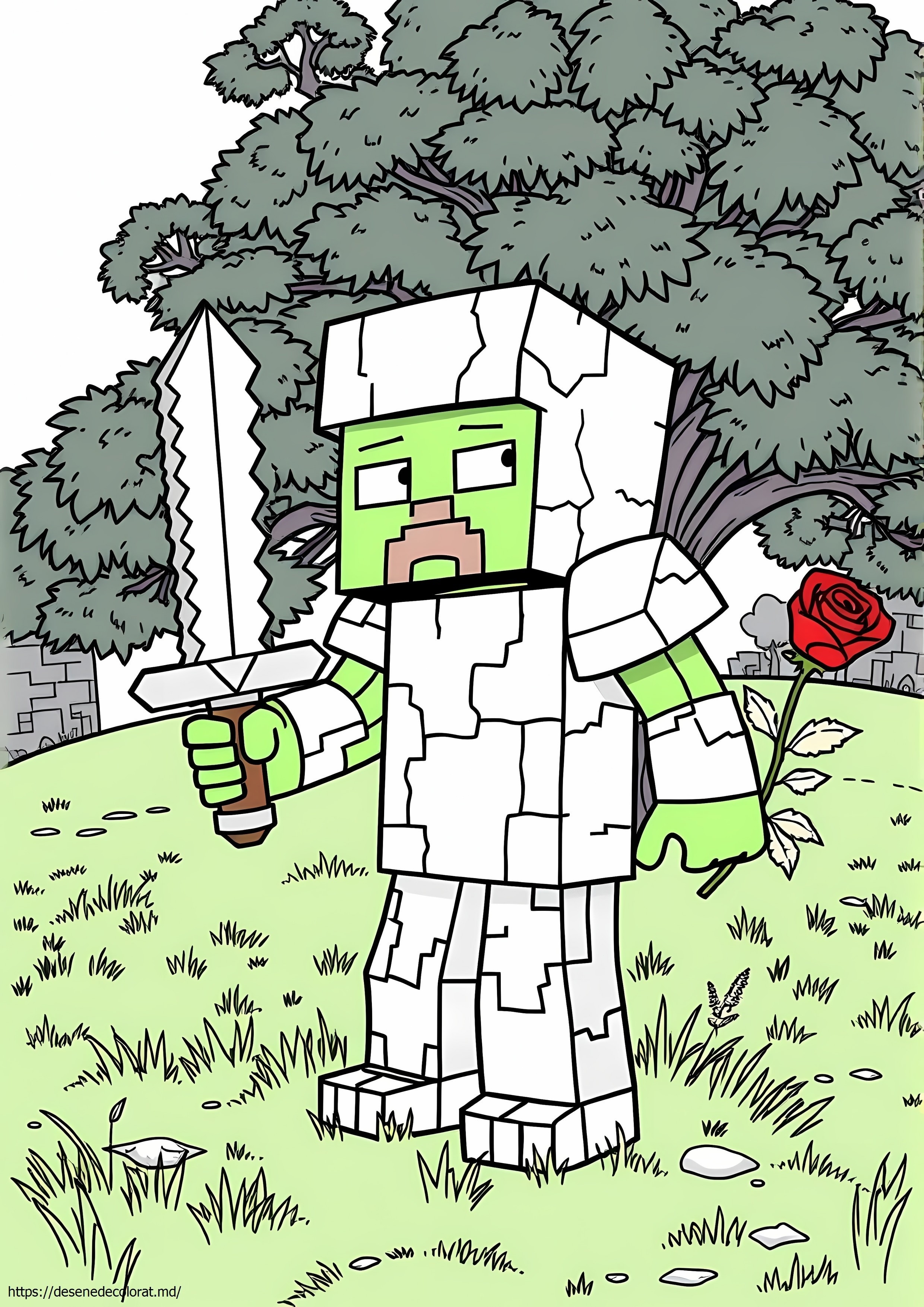 Minecraft zombie satean