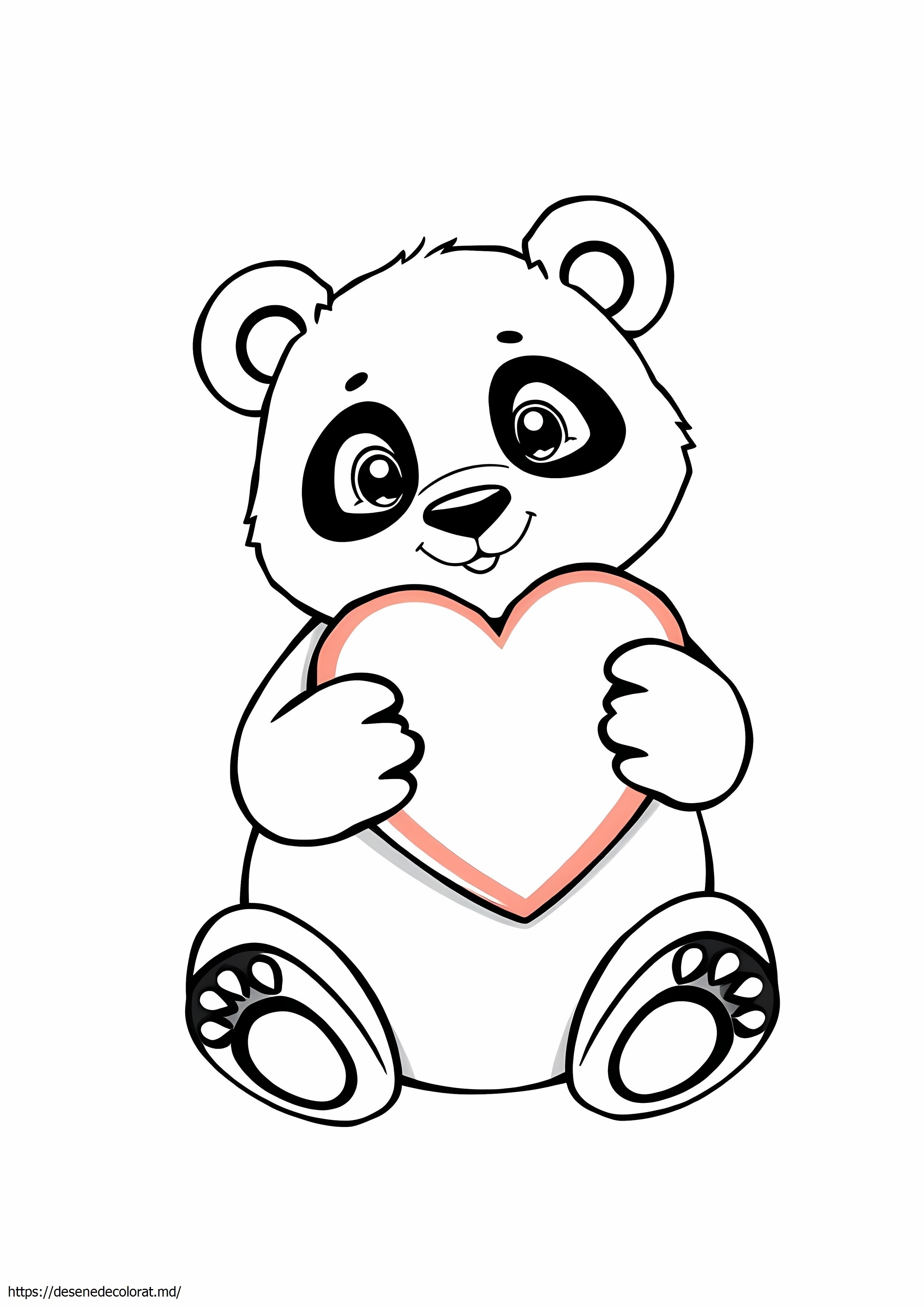Panda cu inima