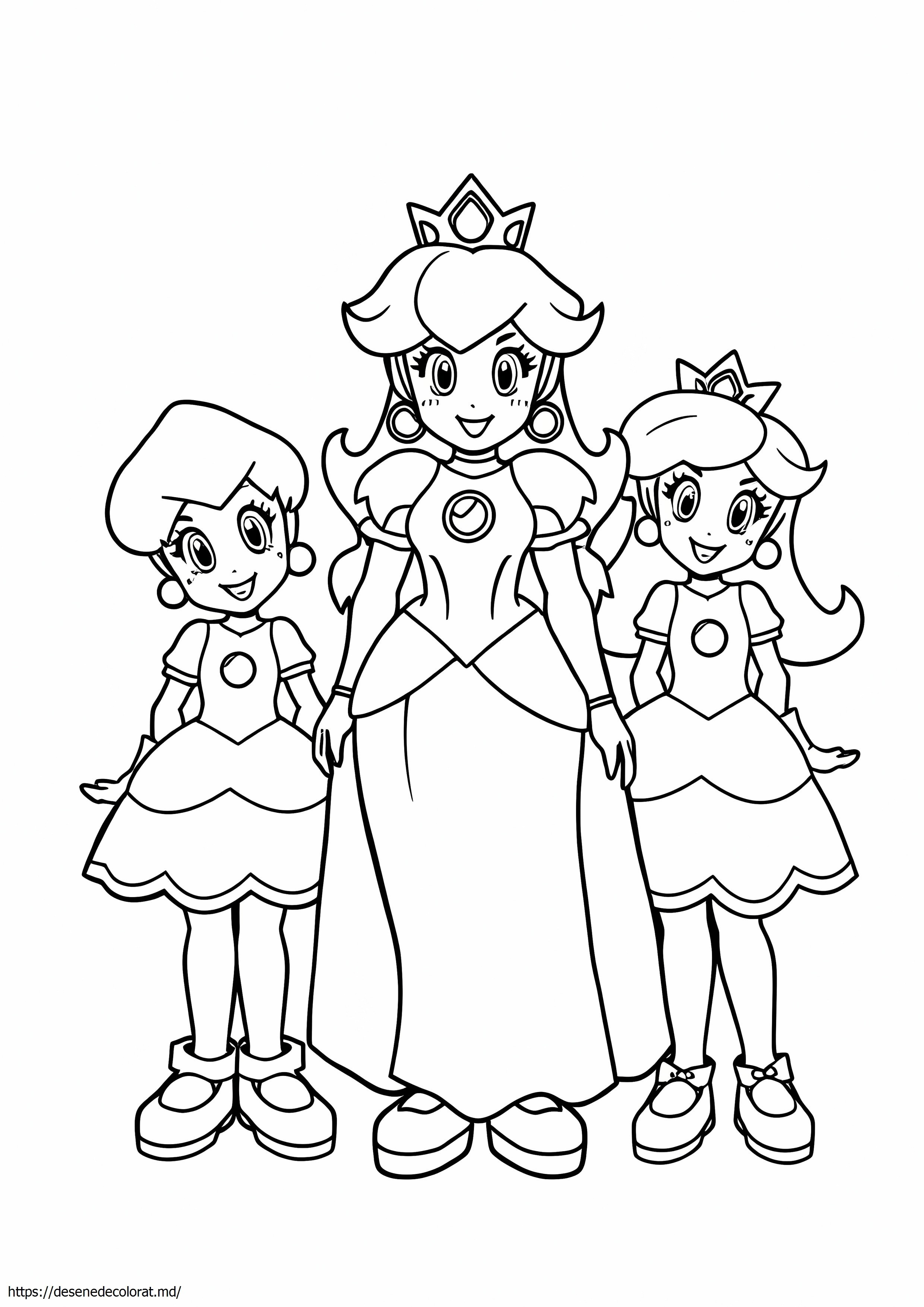 Prințesă peach daisy și rosalina