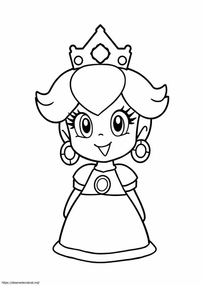 Prințesă peach hârtie mario