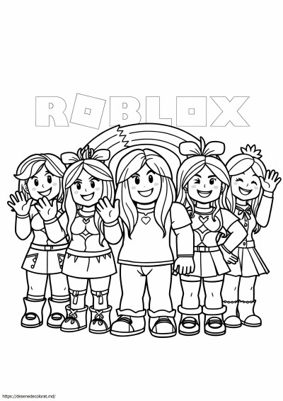 Roblox toți prietenii curcubeului
