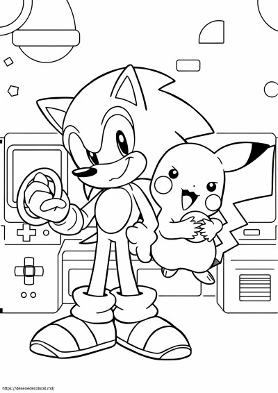 Sonic și pikachu