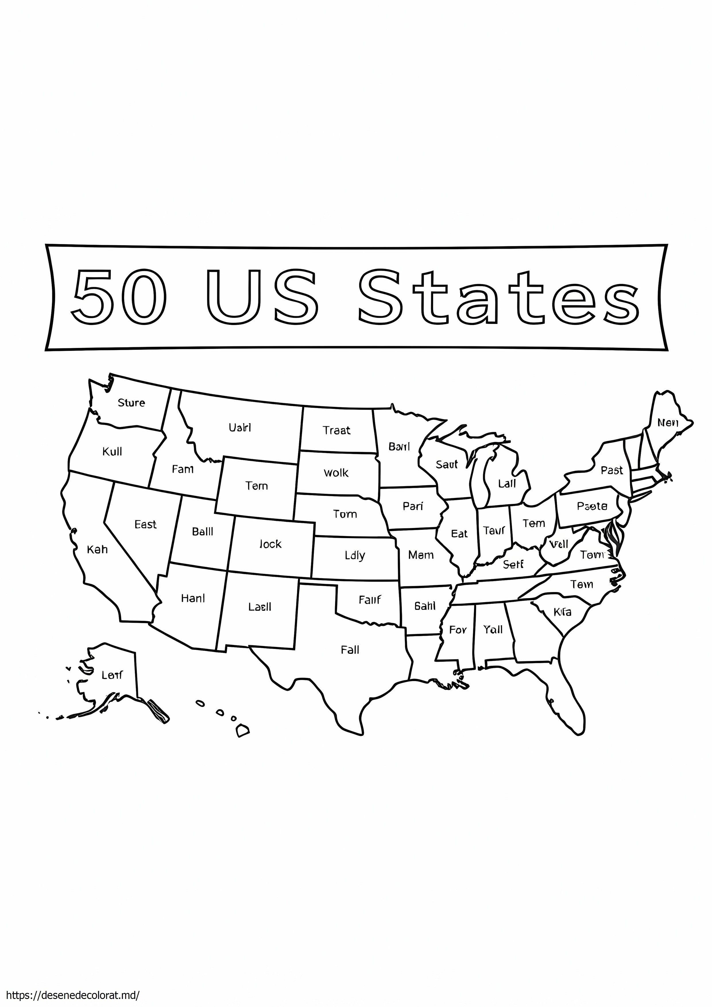 50 de state americane