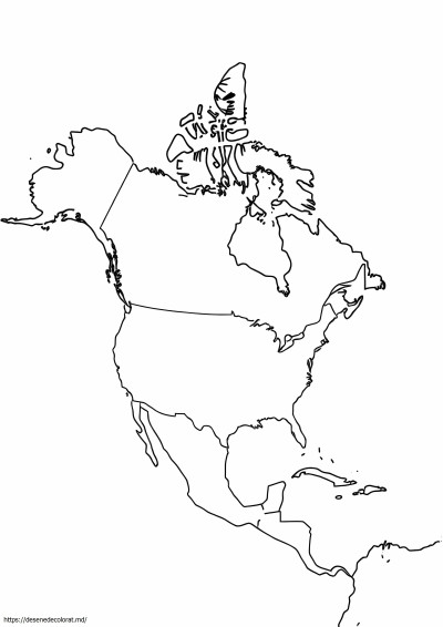 Harta Americii de Nord